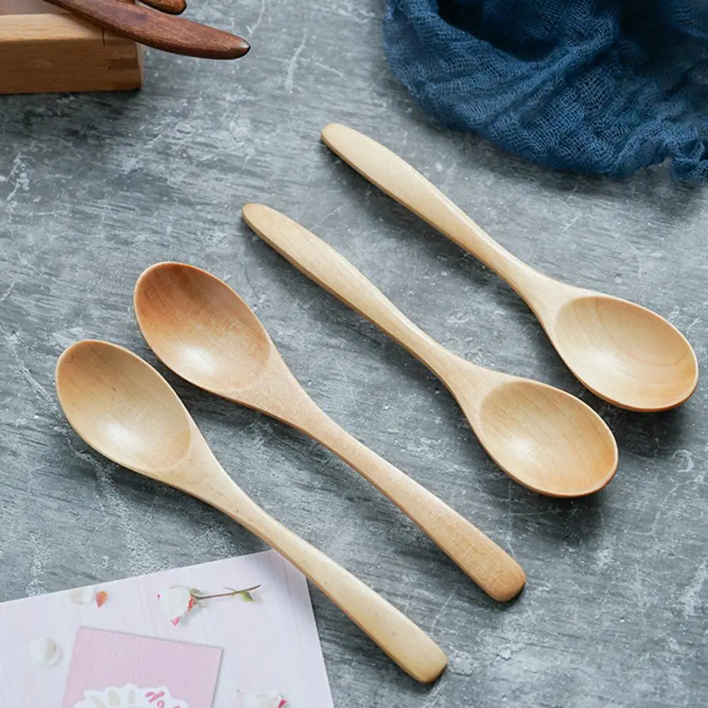 Vaxreen Wood Handmade Stirring Spoon for Home Cooking