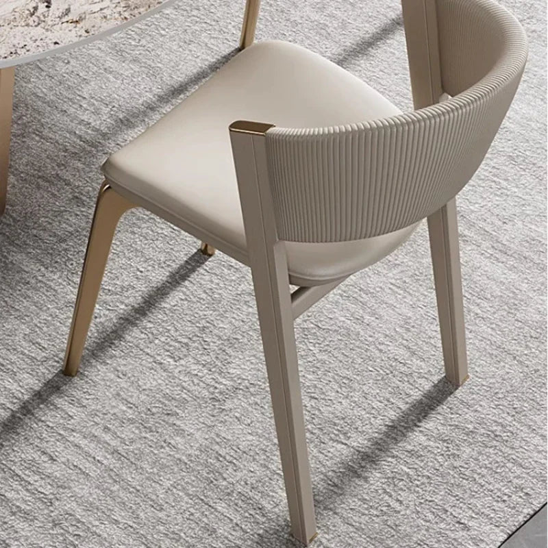 Vaxreen Minimalist Metal Dining Chairs for Home, Party, or Gaming in Italian Style