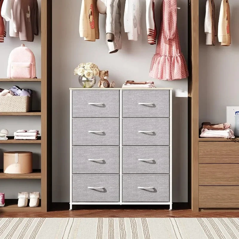Vaxreen 8-Drawer Fabric Storage Tower for Bedroom