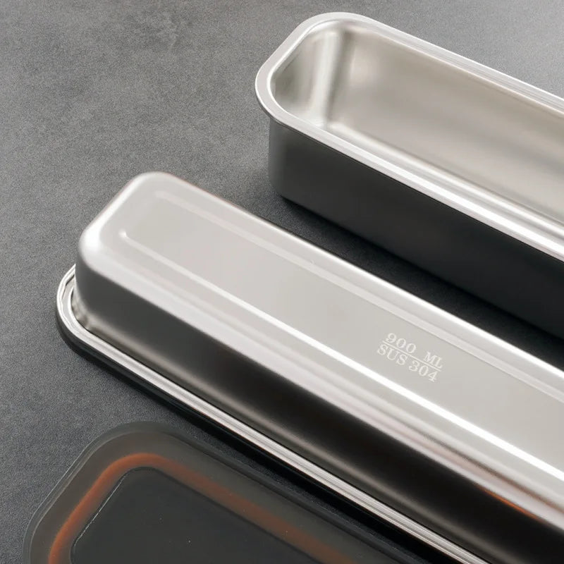 Vaxreen Stainless Steel Noodle Box: Vacuum Sealed Refrigerator Organizer