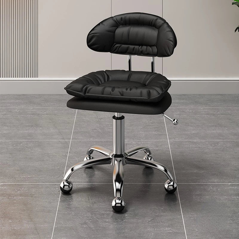 Vaxreen Stylish Barber Chair with Backrest & Wheels for Professional Salons