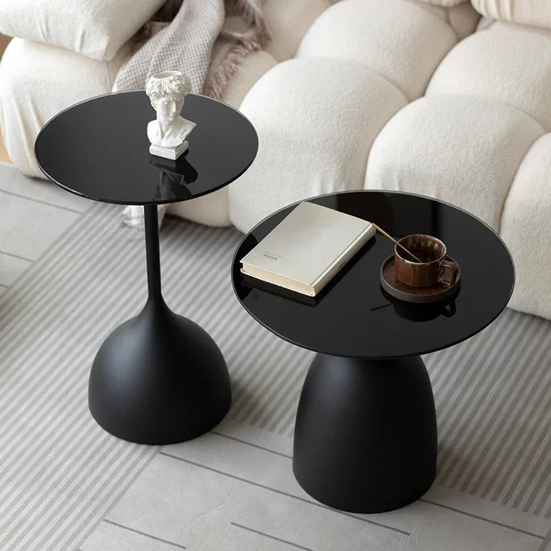 Vaxreen Luxury Black Corner Desk Coffee Table Neat Hallway Dressing Bedside Furniture