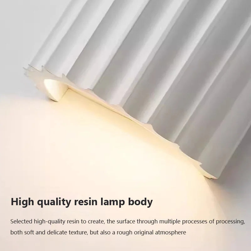 Vaxreen Nordic LED Wall Lamp Macaron Resin Sconces for Home Illumination