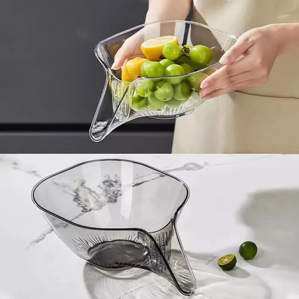 Vaxreen Large Capacity Drain Basket for Home Kitchen Fruit Vegetable Washing