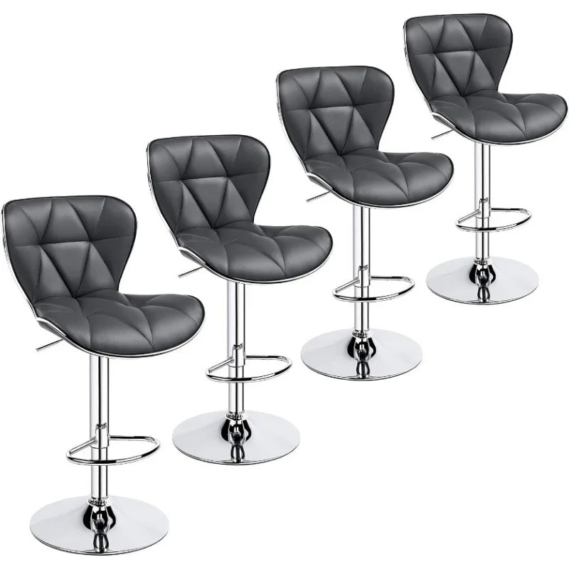 Vaxreen Shell Back Bar Stools Set of 4