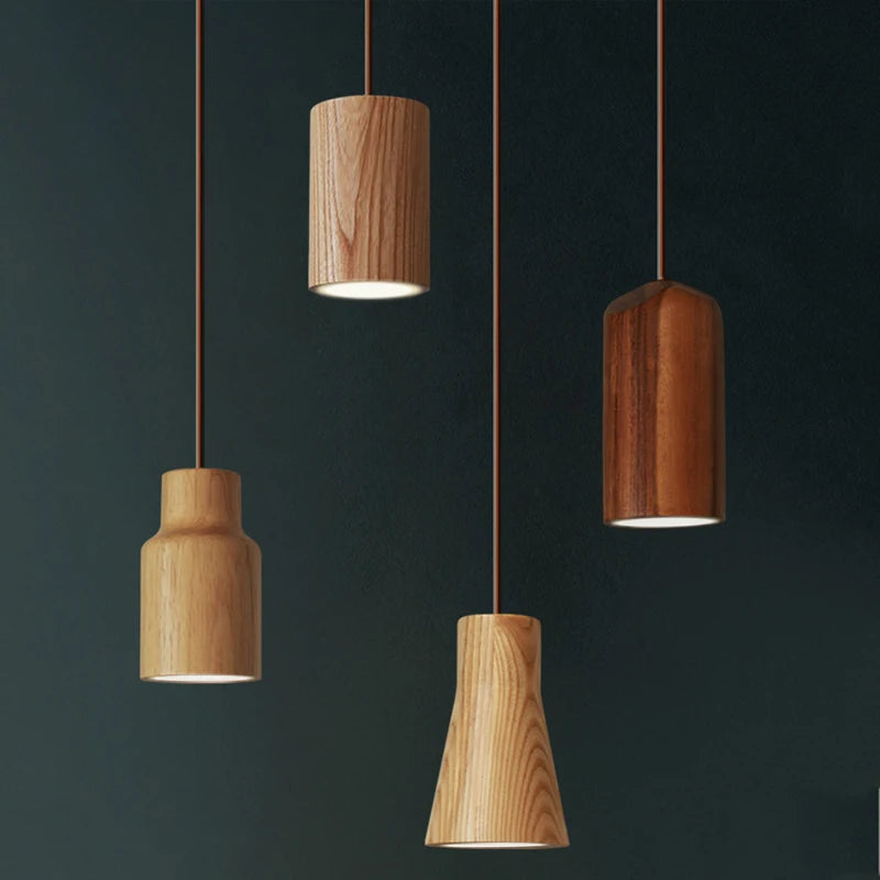 Vaxreen Modern Wood Pendant Lamp for Home, Bar, and Restaurant