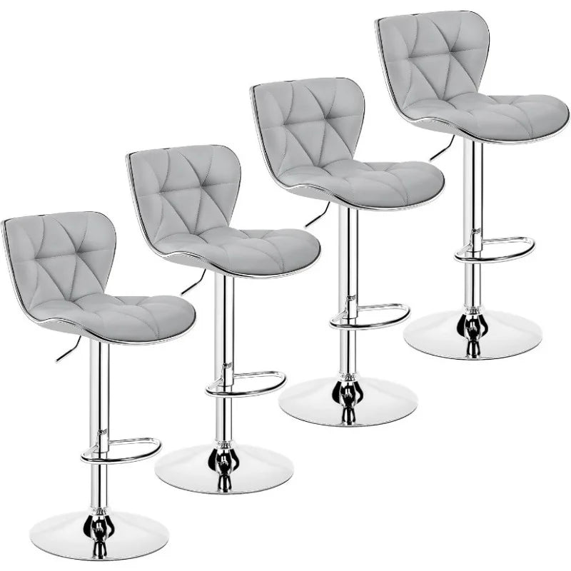 Vaxreen Shell Back Bar Stools Set of 4