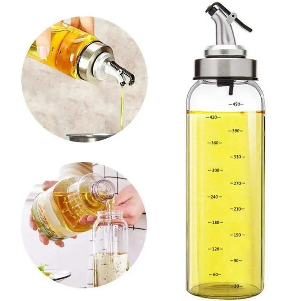 Vaxreen Oil Glass Bottle Resistant Refillable Dispenser for Kitchen