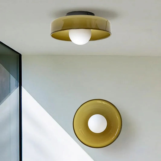 Vaxreen Nordic Glass Ceiling Light Single Head Wall Lamp - G9 for Home Decor